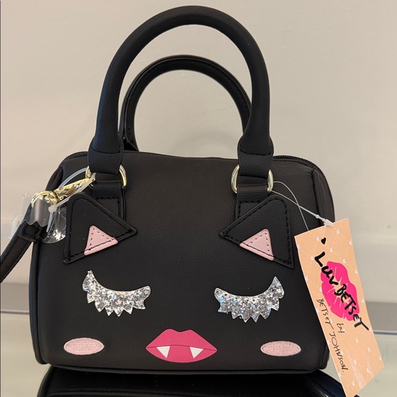 Betsey Johnson Handbags - 🆕 BETSEY JOHNSON Luv Betsey Harley Crossbody Bag Black Cat NWT